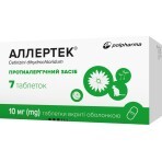 Аллертек табл. п/о 10 мг №7: цены и характеристики