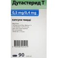 Дутастерид Т 0,5 мг + 0,4 мг капсулы твердые бутылка, №90