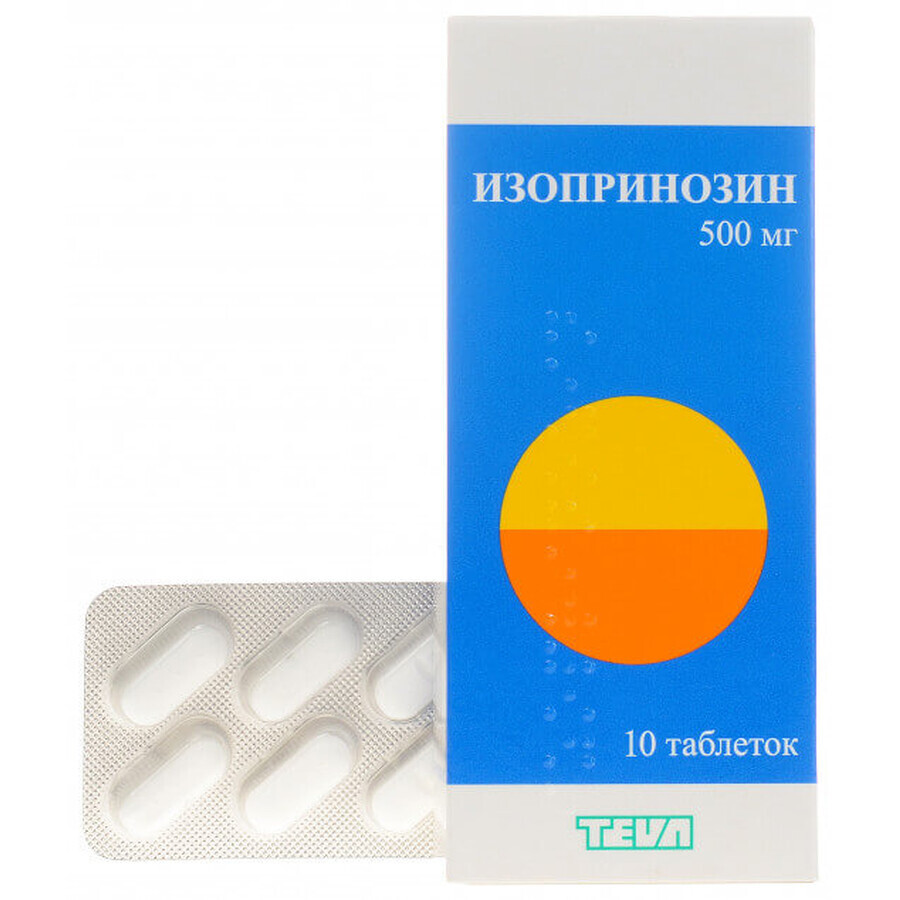 Ізопринозин табл. 500 мг №10: ціни та характеристики
