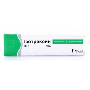 Ізотрексин гель туба 30 г, у карт. коробці
