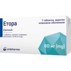 Етора 60 мг таблетки, вкриті плівковою оболонкою блістер, №7: ціни та характеристики