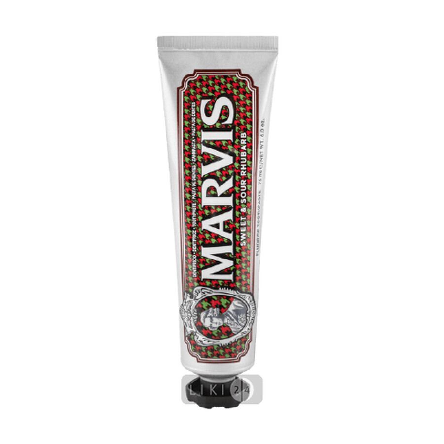Зубная паста Marvis Sweet & Sour Rhubarb, 75 мл: цены и характеристики