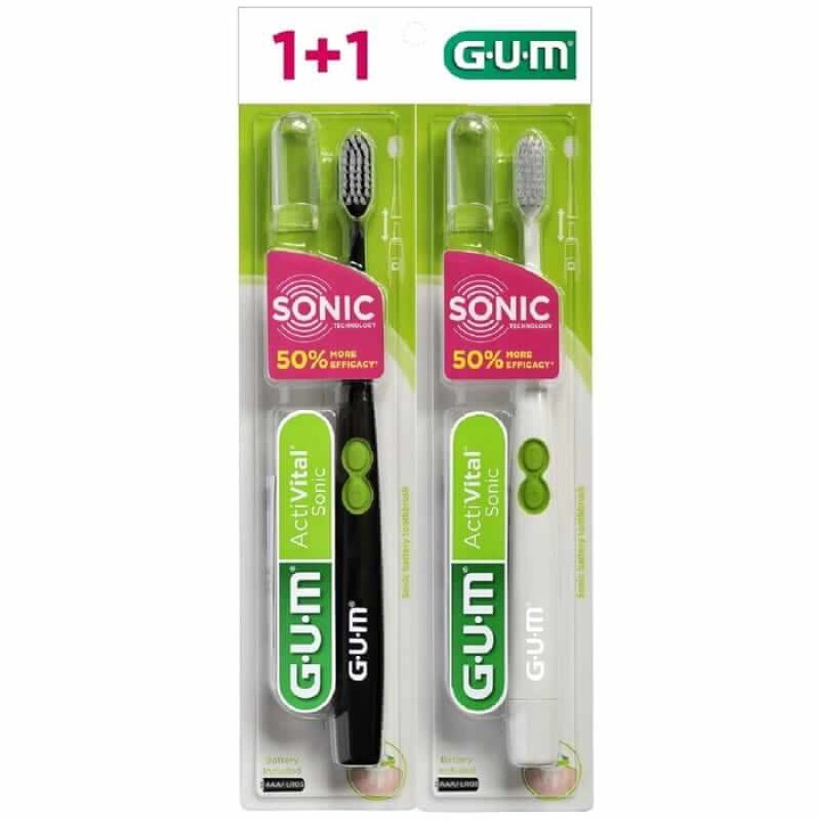 Зубная щетка гам активитал Sonic Power звуковая, 1+1: цены и характеристики