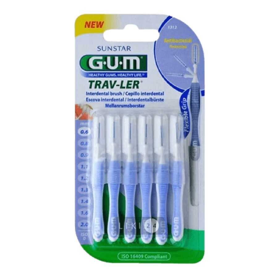 Зубная щетка GUM Travler 0,6 мм: цены и характеристики