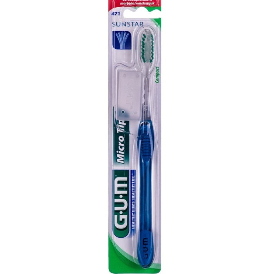 Зубная щетка GUM Microtip компактная, мягкая: цены и характеристики