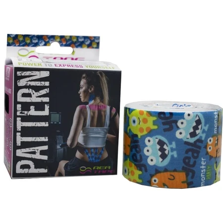 Кинезио тейп Rea Tape Ultra Pattern 5м х 5см, монстрики: цены и характеристики