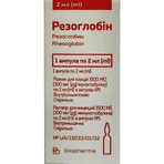 Резоглобін розчин для ін'єкцій 1500 МО (300 мкг іммуноглобуліна) в ампулі 2 мл 1 шт: ціни та характеристики