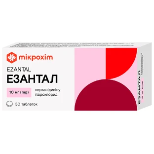 Езантал табл. в/плівк. обол. 10 мг банка №30