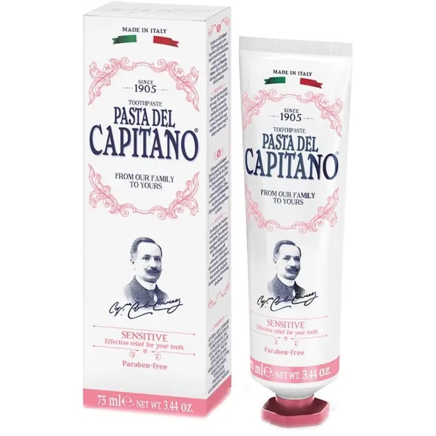 Зубна паста Pasta del Capitano Sensitive для чутливих зубів, 75 мл: ціни та характеристики