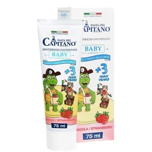Зубная паста Pasta del Capitano для детей от 3-х лет 75 мл, клубника