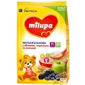 Безмолочная каша Milupa Мультизлаковая с яблоком, черникой и ежевикой, 170 г