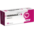 Небимак-5 таблетки 5 мг блистер, №30