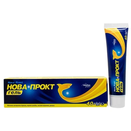 Нова Прокт гель Solution Pharm проти втоми і важкості в ногах, 40 г : ціни та характеристики