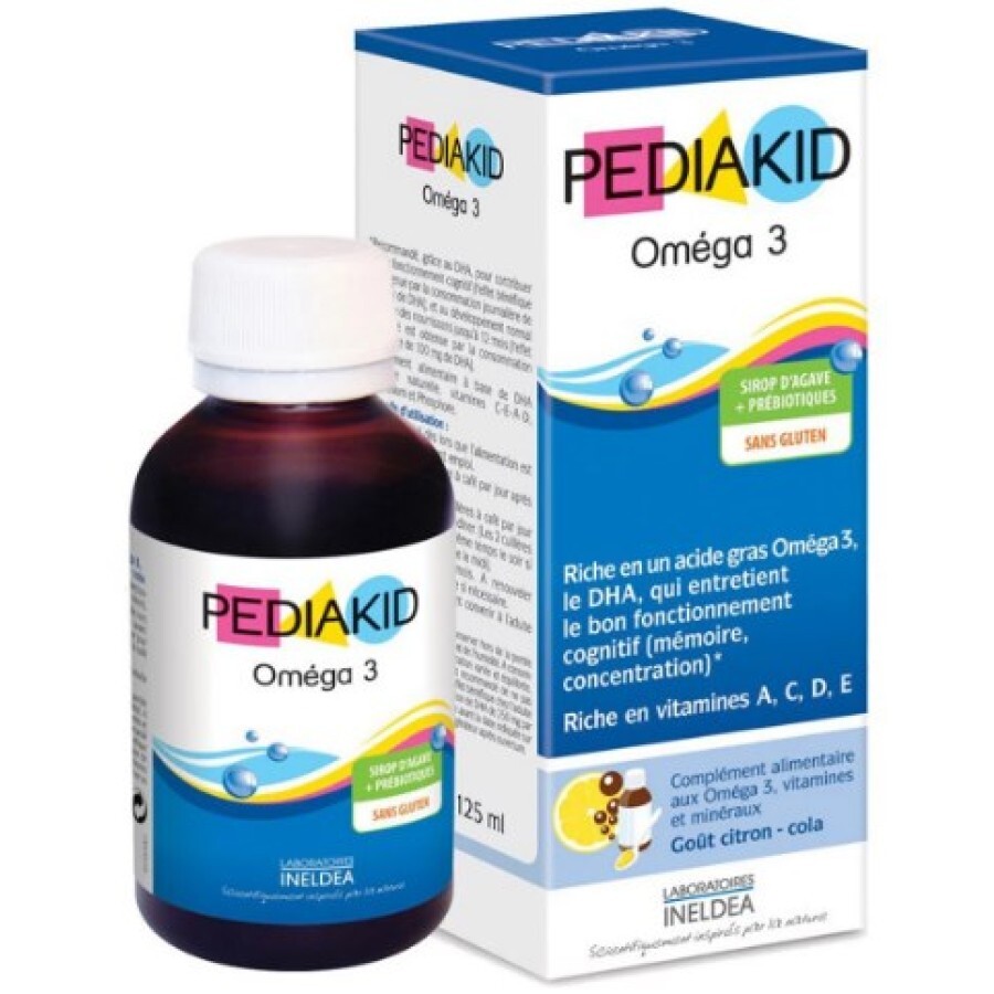 Педиакид Омега-3 для детей сироп, 125 мл: цены и характеристики