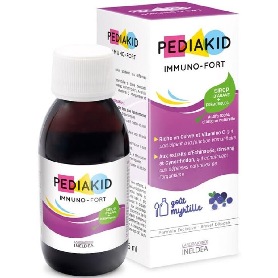 Сироп Pediakid IMMUNO-FORT для підвищення імунітету у дітей, 125 мл : ціни та характеристики