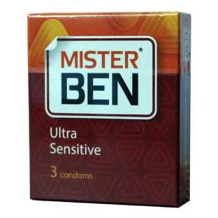 Презервативы мистер бен Ultra Sensitive, анатомические сверхтонкие №3