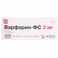 Варфарин-ФС табл. 3 мг блистер, пачка картон. №100