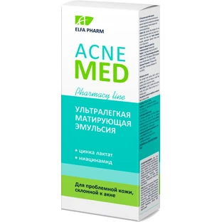 Ультралегкая матирующая эмульсия Elfa Pharm Acne Med 40 мл