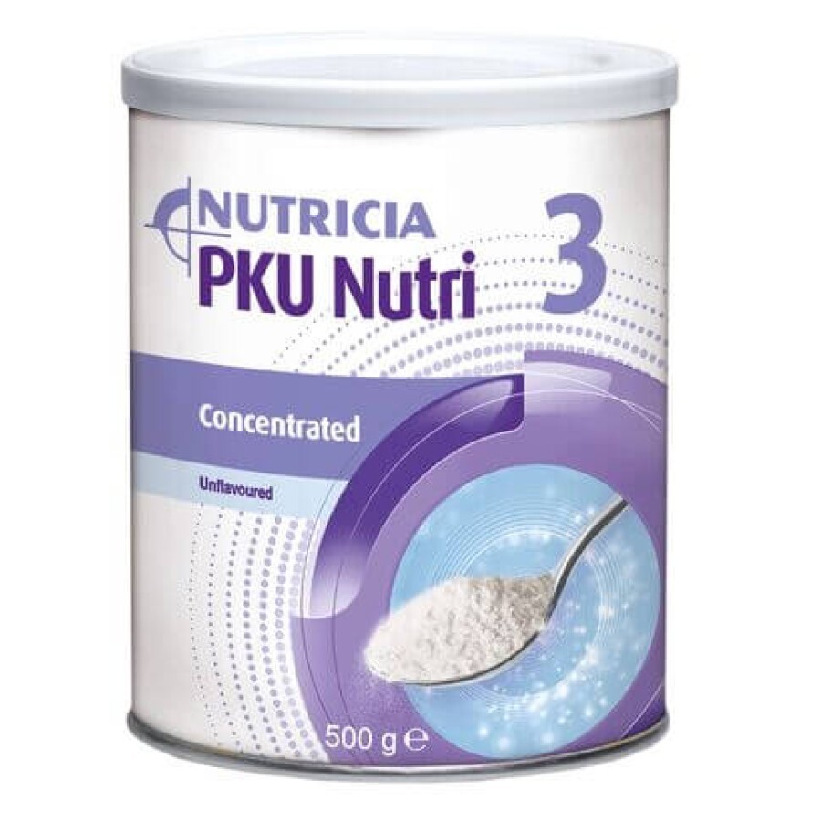 Дитяче харчування Nutricia PKU Nutri 3 Concentrated, 500 г. Харчовий продукт для спеціальних медичних цілей для дітей від 8 років : ціни та характеристики