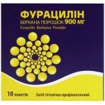 Фурацилін Беркана порошок 900 мг пакети, №10: ціни та характеристики
