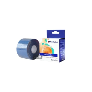 Кинезио тейп Nordeplast 5 см х 5 м синий