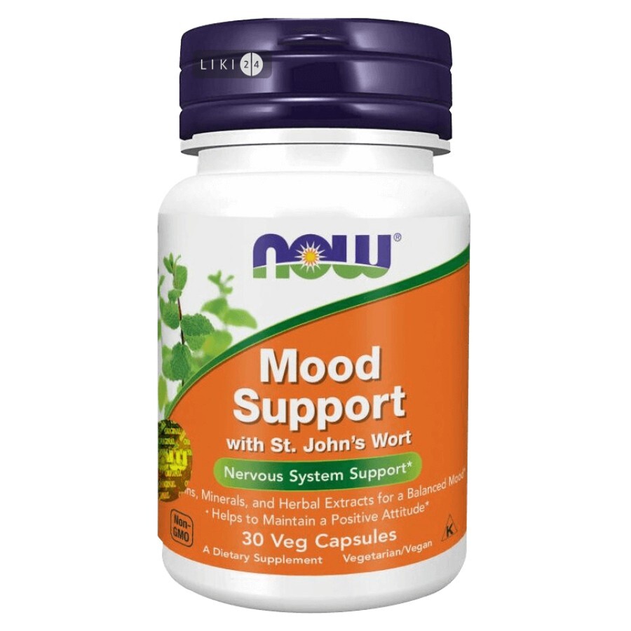 Підтримка ЦНС Now Foods Mood Support у капсулах №30: ціни та характеристики