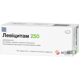 Левіцитам 250 табл. в/плівк. обол. 250 мг блістер №30