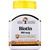 Биотин Apnas Natural таблетки по 800 мкг №110
