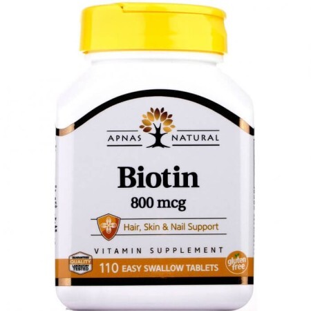 Біотин Apnas Natural таблетки по 800 мкг №110