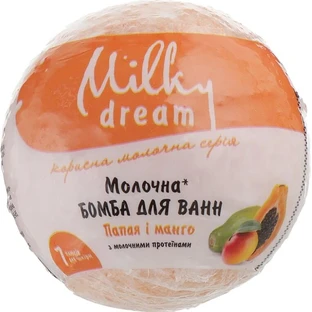 Бомба для ванн Milky Dream Папайя и манго, 100 г