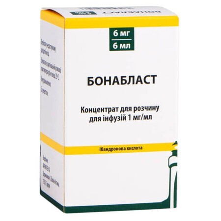 Бонабласт 1 мг/мл концентрат для раствора для инфузий, флакон, 6 мл
