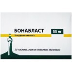 Бонабласт 50 мг таблетки, вкриті плівковою оболонкою, блістер, №28: ціни та характеристики