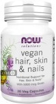 Vegan Hair Skin &amp; Nails NOW вегетарианские капсулы №30