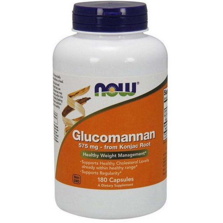 Глюкоманнан 575 мг Now Foods, 180 капсул: цены и характеристики