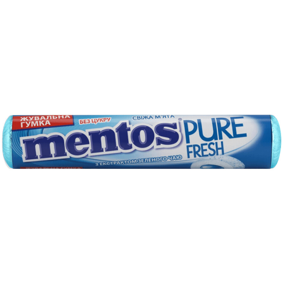 Жувальна гумка Mentos Pure Fresh Roll м'ята, 15,75 г: ціни та характеристики