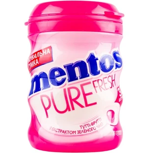 Гумка жувальна Mentos Pure Fresh Тутті-фрутті, 56 г