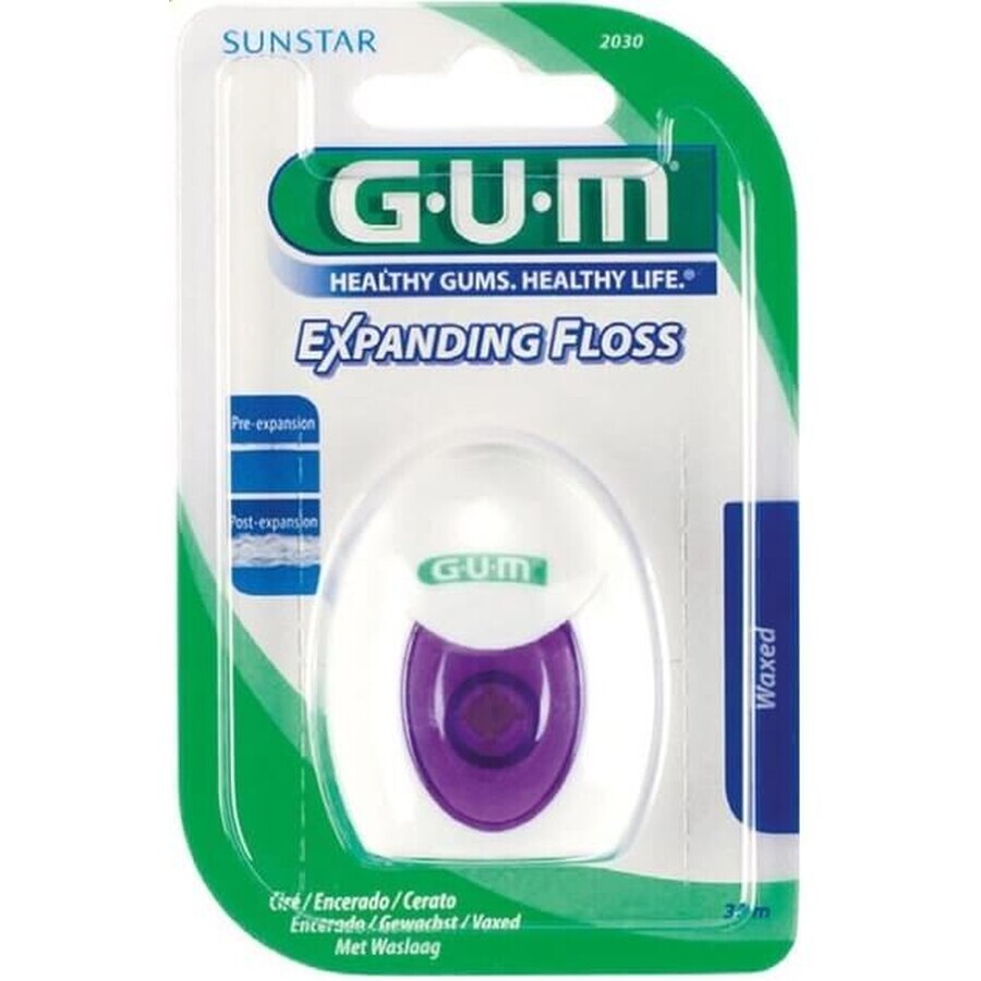 Зубна нитка GUM Expanding Floss 2030MA, з ефектом розширення, 30 метрів: ціни та характеристики