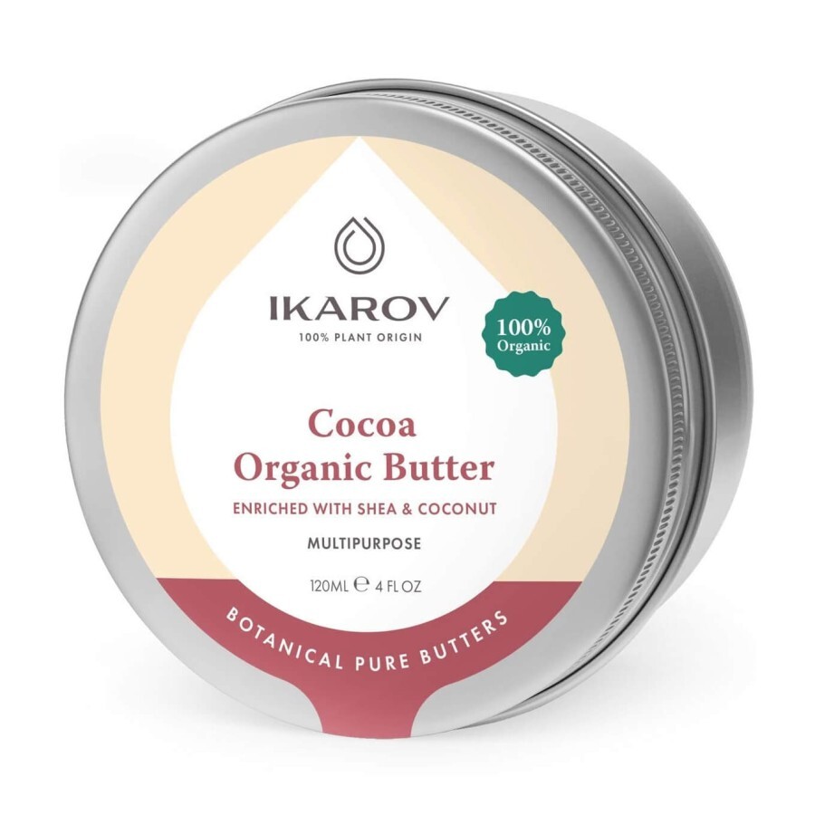 Масло Ikarov Cocoa Organic Butter какао з маслом ши і кокоса, 120 мл: ціни та характеристики