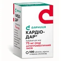 Кардіо-дар табл. в/плівк. обол. 75 мг контейнер №100
