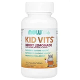 Витамины для детей, Kid Vits, Now Foods, Kids, ягодный лимонад, 120 жевательных таблеток