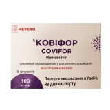 Ковифор лиофилизат д/конц. для р-ра д/инф. по 100 мг №6 во флак. (ремдесивир)