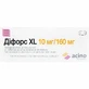 Діфорс XL табл. в/плівк. обол. 10 мг + 160 мг блістер №30