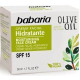 Крем для обличчя Babaria Moisturising Day Cream With Olive Oil зволожувальний денний SPF15, 50 мл