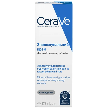 Увлажняющий крем CeraVe для сухой и очень сухой кожи лица и тела 177 мл: цены и характеристики