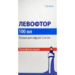 Левофтор р-р д/инф. 5 мг/мл фл. 100 мл: цены и характеристики