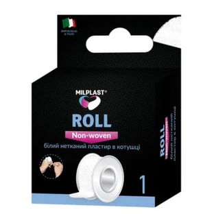 Белый нетканый пластырь в катушке Roll non-wowen Milplast