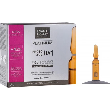 Ампулы MartiDerm Platinum Photo-Age Ampollas HA+ 2 мл, № 10: цены и характеристики