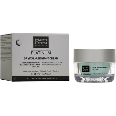 Крем для обличчя Martiderm Platinum Gf Vital Age Night Cream, нічний, 50 мл: ціни та характеристики