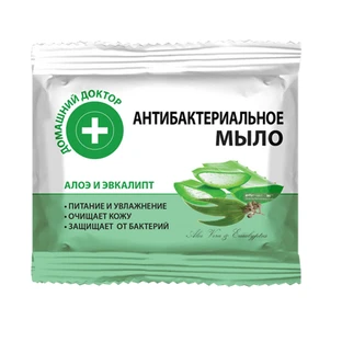 Мыло антибактериальное 70 г, алоэ и эвкалипт