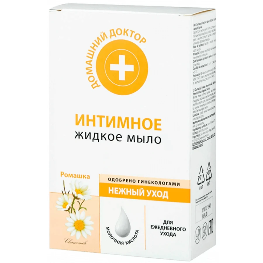  Мило рідке Домашній Доктор Ніжний догляд, для інтимної гігієни, 200 мл: ціни та характеристики